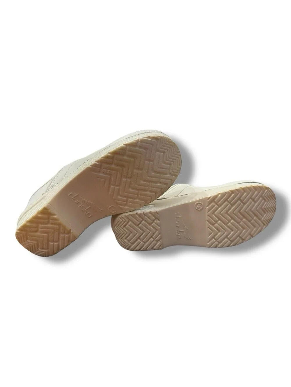 Dansko White Leather Professional Clogs Shoes Clean Medical Women’s US 5.5 EU 36
